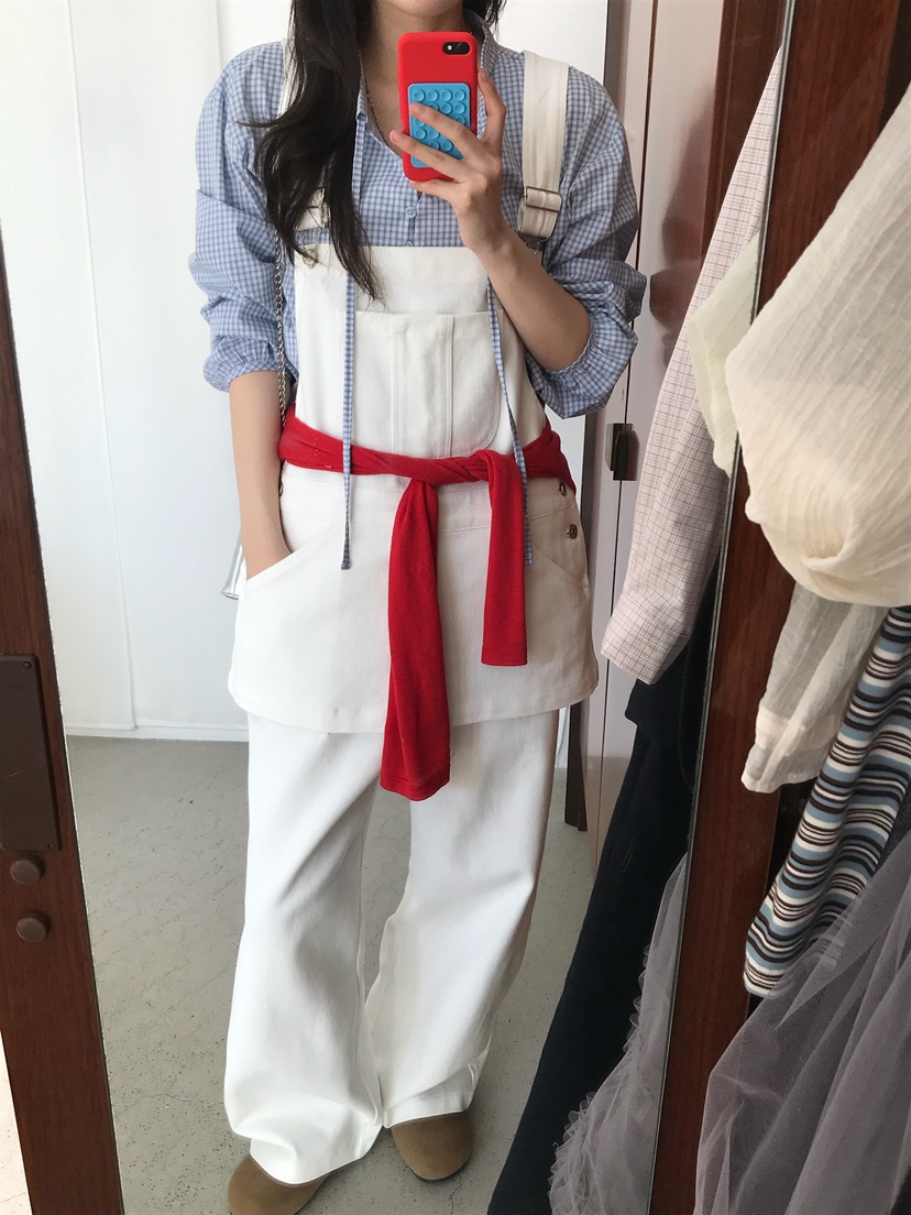 ESCHER韓國直郵女士新品時尚真品職業人氣背帶褲不含內搭ESCHER背帶褲