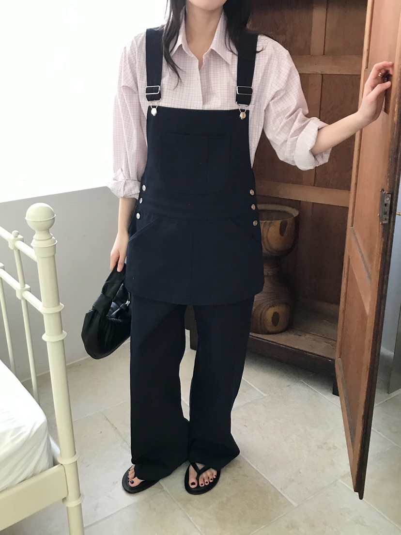 ESCHER韓國直郵女士新品時尚真品職業人氣背帶褲不含內搭ESCHER背帶褲圖色1