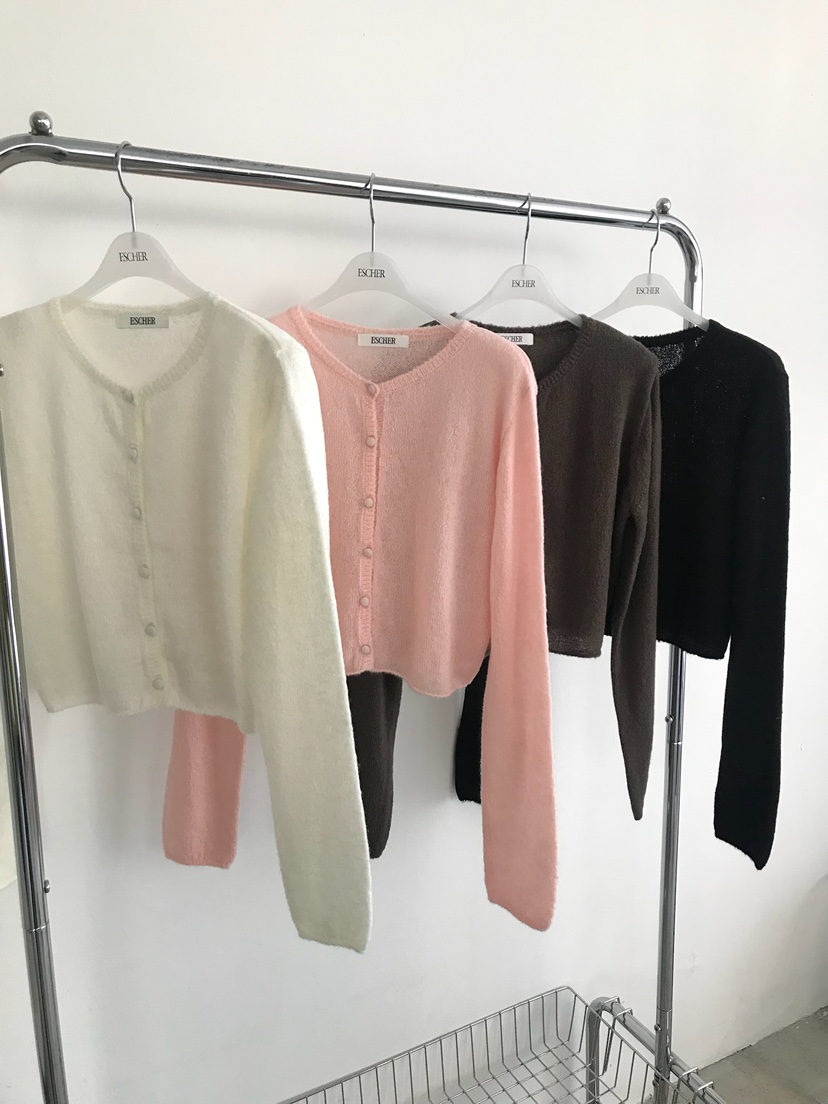 ESCHER東大門代購女士新品熱賣休閑人氣針織衫奶油色羊毛衫ESCHER針織衫
