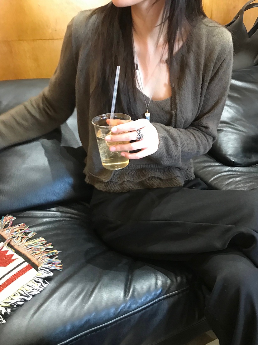 ESCHER東大門代購女士新品熱賣休閑人氣針織衫奶油色羊毛衫ESCHER針織衫