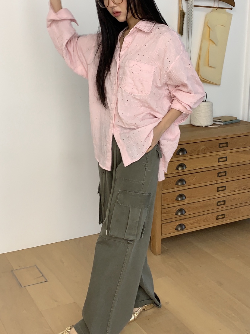 SUNDER MARKET韓國代購女士新品休閑人氣職業襯衫蕾絲衫SUNDER MARKET襯衫/蕾絲衫