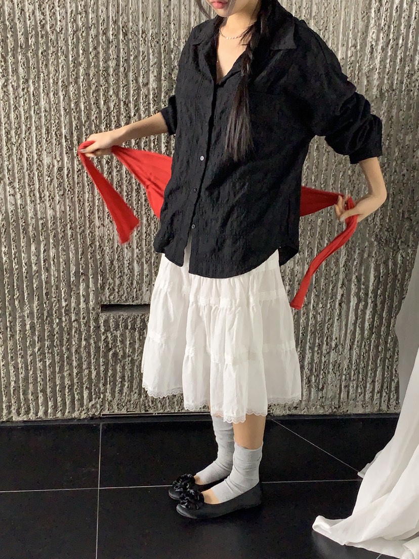 SUNDER MARKET韓國代購女士新品休閑人氣職業襯衫蕾絲衫SUNDER MARKET襯衫/蕾絲衫