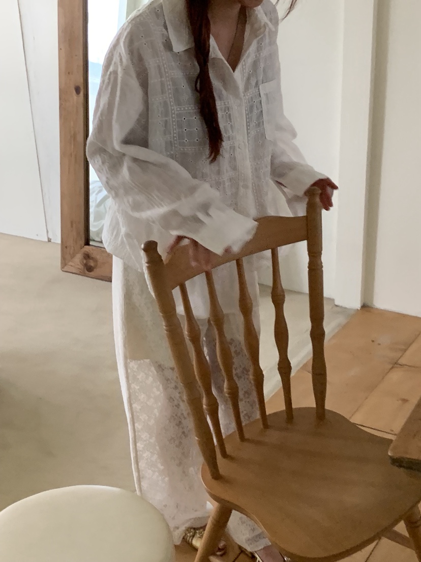 SUNDER MARKET韓國代購女士新品休閑人氣職業襯衫蕾絲衫SUNDER MARKET襯衫/蕾絲衫