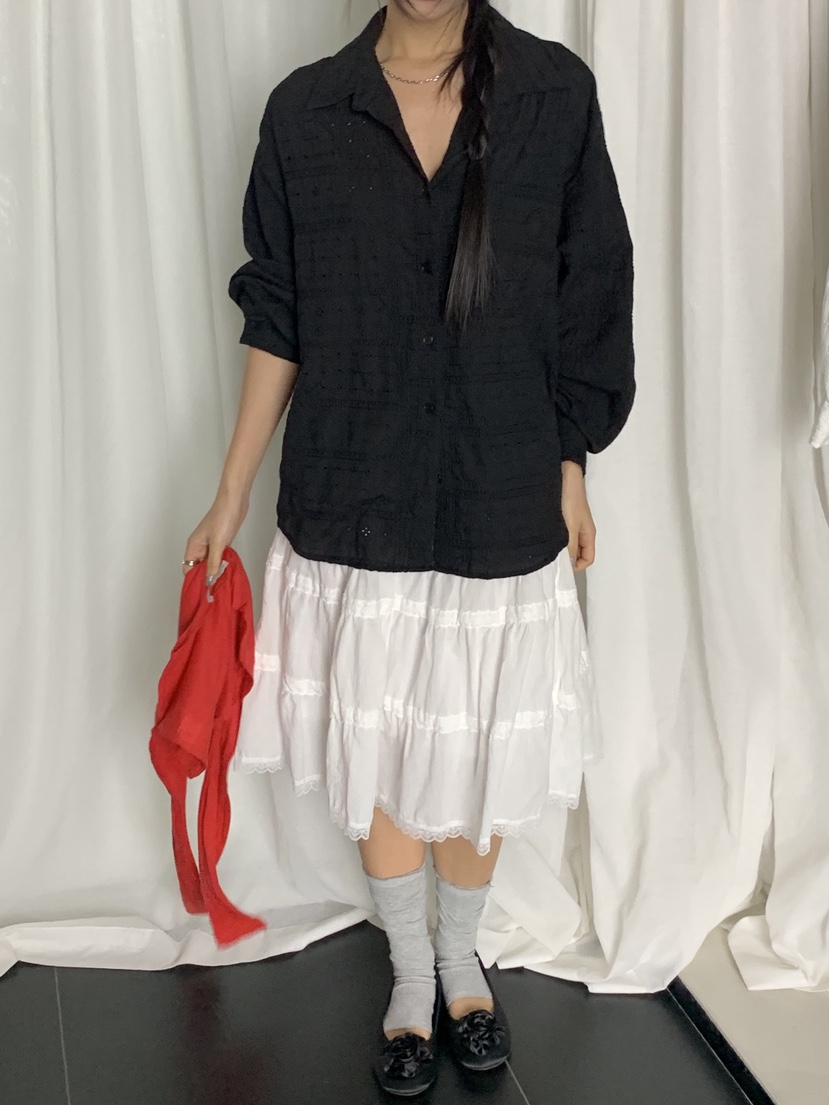 SUNDER MARKET韓國代購女士新品休閑人氣職業襯衫蕾絲衫SUNDER MARKET襯衫/蕾絲衫圖色2