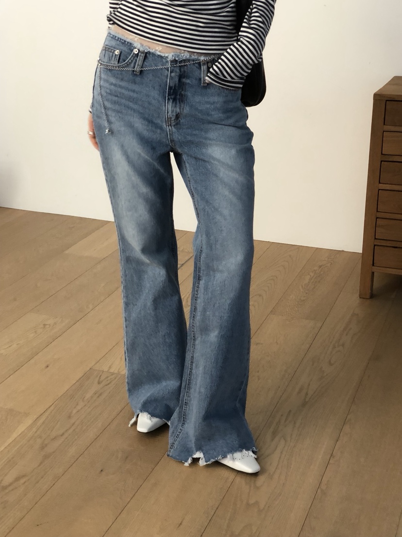 SUNDER MARKET韓國直郵女裝新款休閑熱賣職業時尚牛仔褲SUNDER MARKET牛仔褲