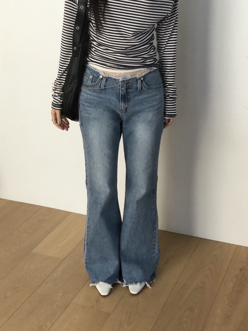 SUNDER MARKET韓國直郵女裝新款休閑熱賣職業時尚牛仔褲SUNDER MARKET牛仔褲