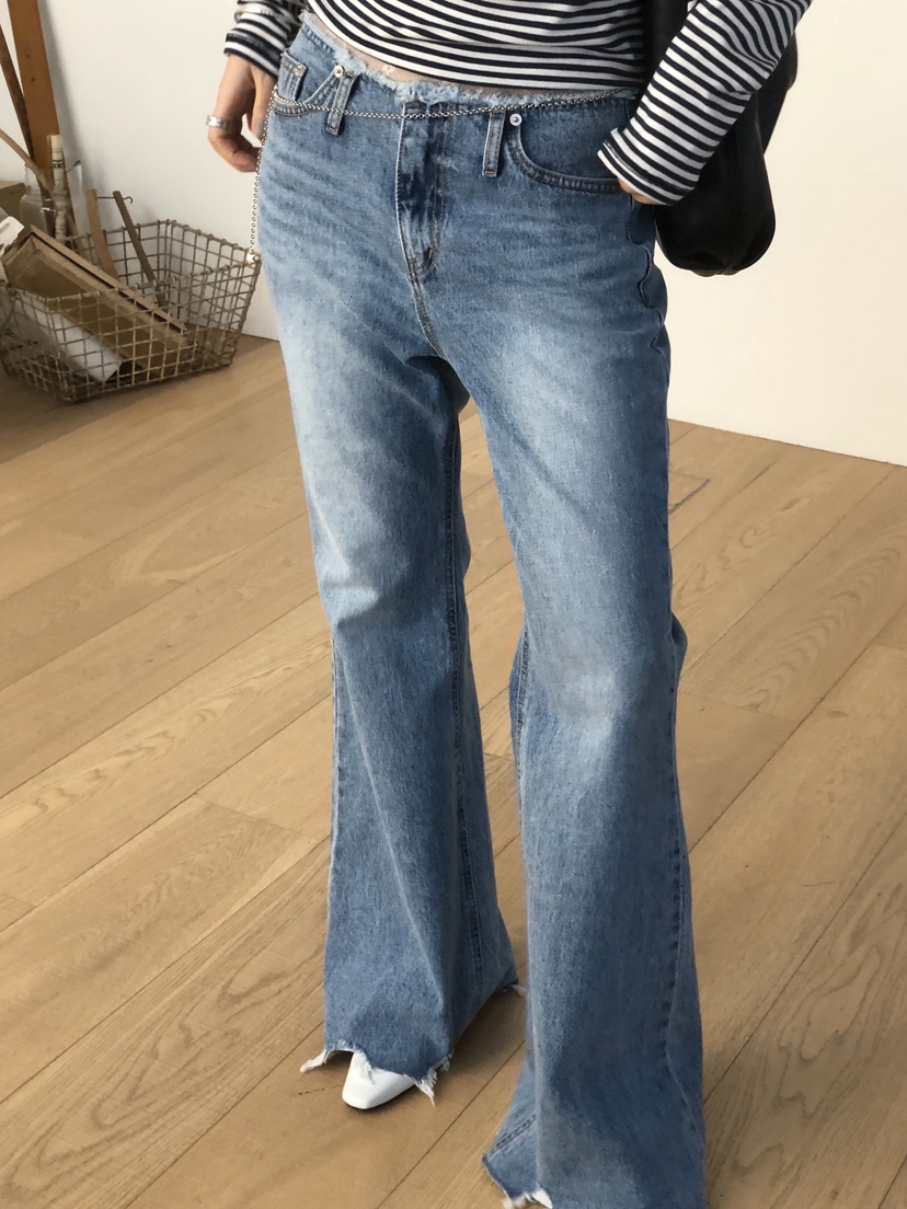 SUNDER MARKET韓國直郵女裝新款休閑熱賣職業時尚牛仔褲SUNDER MARKET牛仔褲