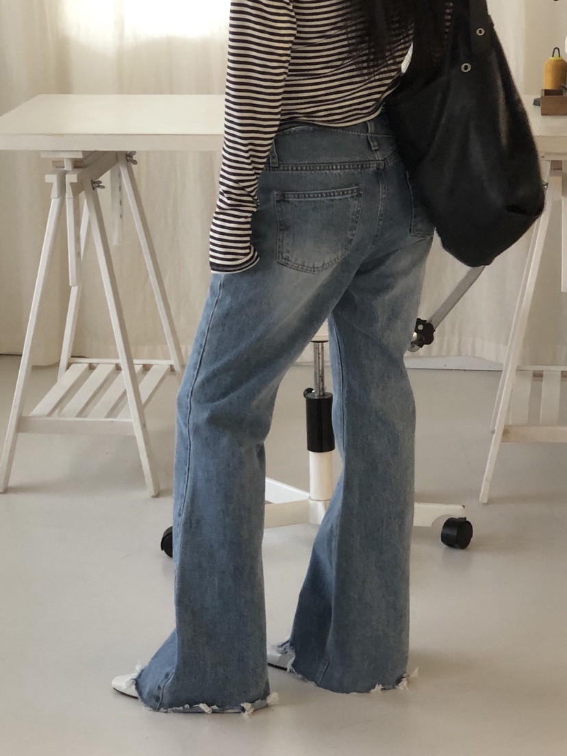 SUNDER MARKET韓國直郵女裝新款休閑熱賣職業時尚牛仔褲SUNDER MARKET牛仔褲