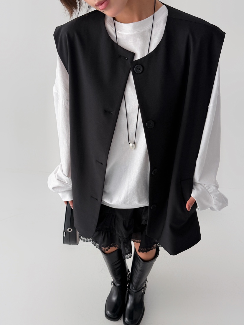 ANGLOG BEIGE韓國代購女士新品職業熱賣推薦馬甲不含內搭ANGLOG BEIGE馬甲