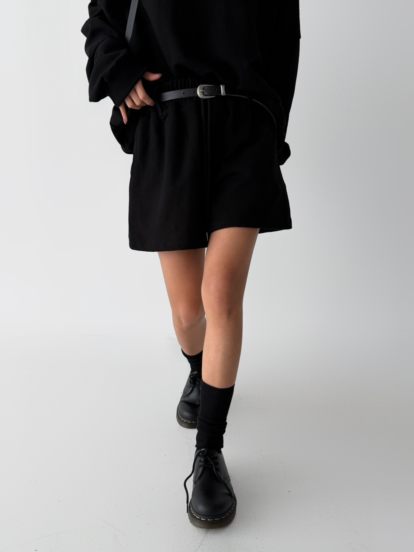 ANGLOG BEIGE東大門實拍女裝新款熱賣人氣時尚短褲不含腰帶ANGLOG BEIGE短褲圖色3