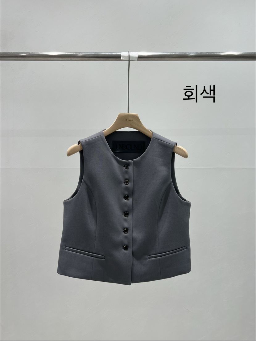 UNBOUND東大門實拍女裝新款時尚26春夏休閑真品人氣職業馬甲UNBOUND馬甲圖色2