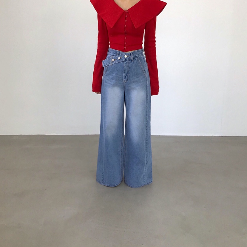 2TWO MOON東大門直郵女士新品真品熱賣人氣牛仔褲腰帶鏤空2TWO MOON牛仔褲