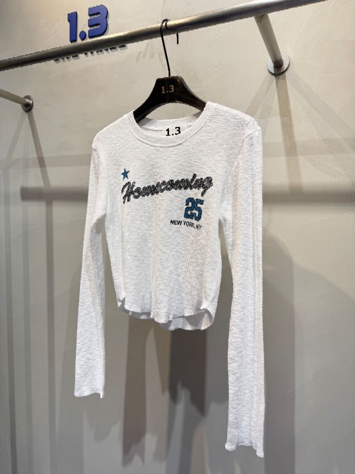 1.3東大門直郵女裝新款人氣推薦休閑26春夏熱賣職業長袖T恤1.3長袖T恤