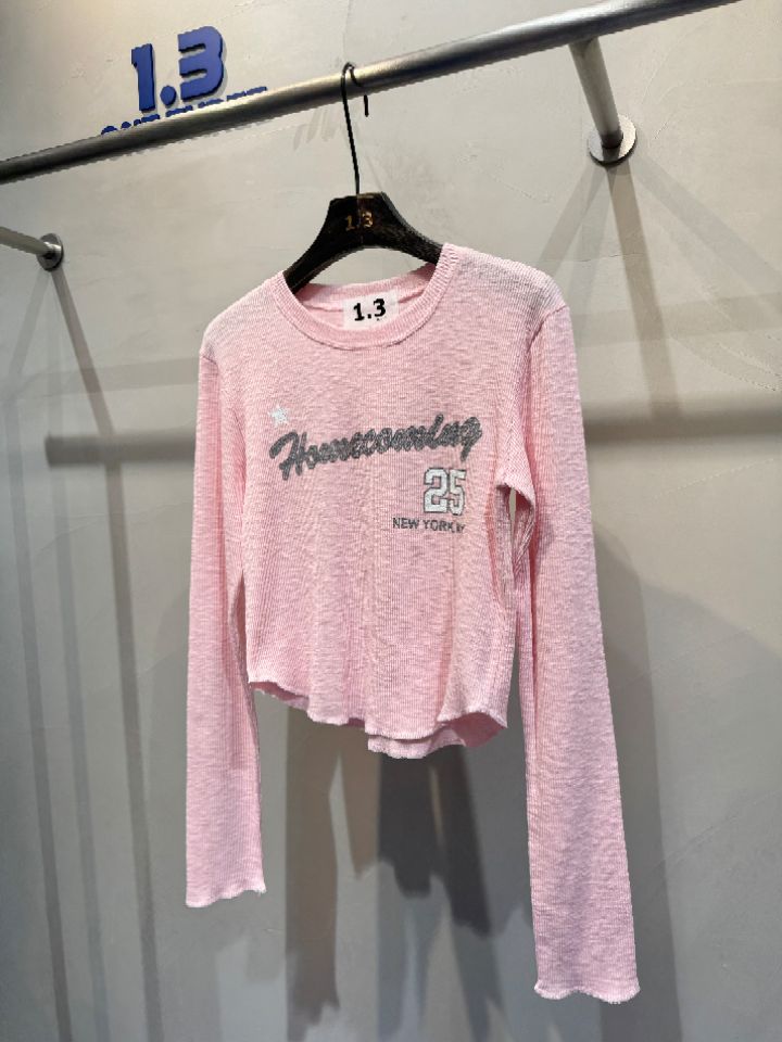 1.3東大門直郵女裝新款人氣推薦休閑26春夏熱賣職業長袖T恤1.3長袖T恤