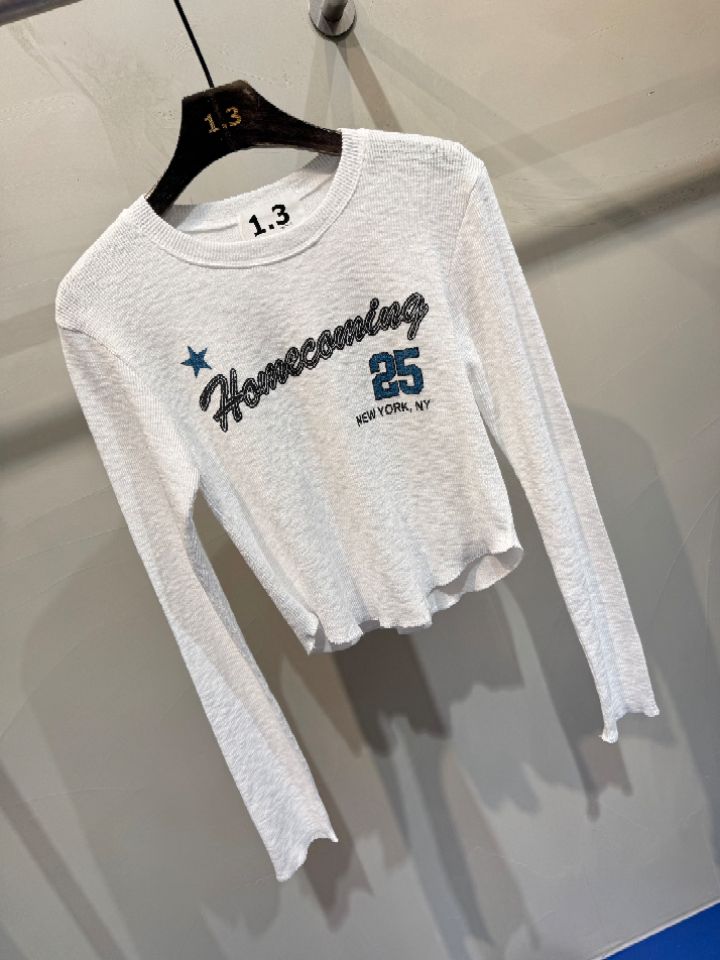 1.3東大門直郵女裝新款人氣推薦休閑26春夏熱賣職業長袖T恤1.3長袖T恤