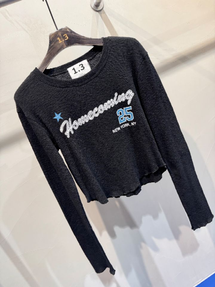 1.3東大門直郵女裝新款人氣推薦休閑26春夏熱賣職業長袖T恤1.3長袖T恤