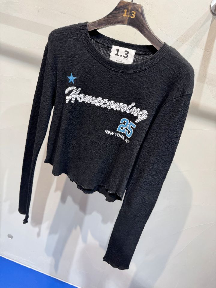 1.3東大門直郵女裝新款人氣推薦休閑26春夏熱賣職業長袖T恤1.3長袖T恤