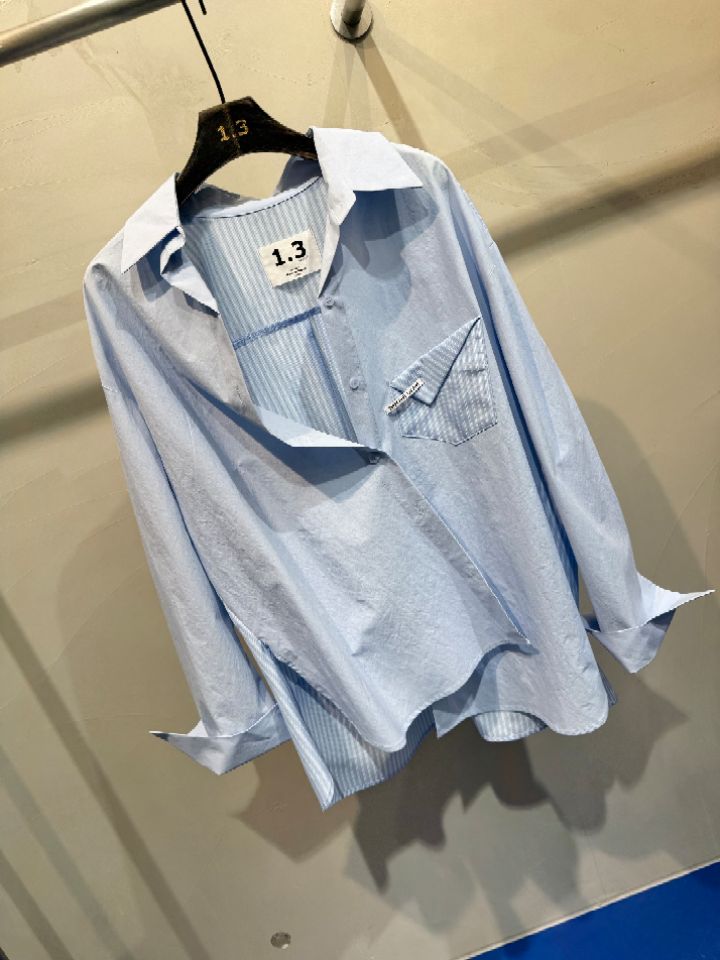 1.3東大門實拍女裝新款人氣真品熱賣休閑26春夏襯衫蕾絲衫1.3襯衫/蕾絲衫