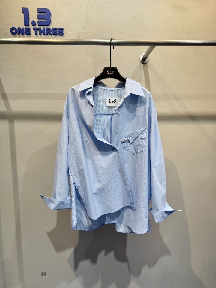 1.3東大門實拍女裝新款人氣真品熱賣休閑26春夏襯衫蕾絲衫1.3襯衫/蕾絲衫圖色3