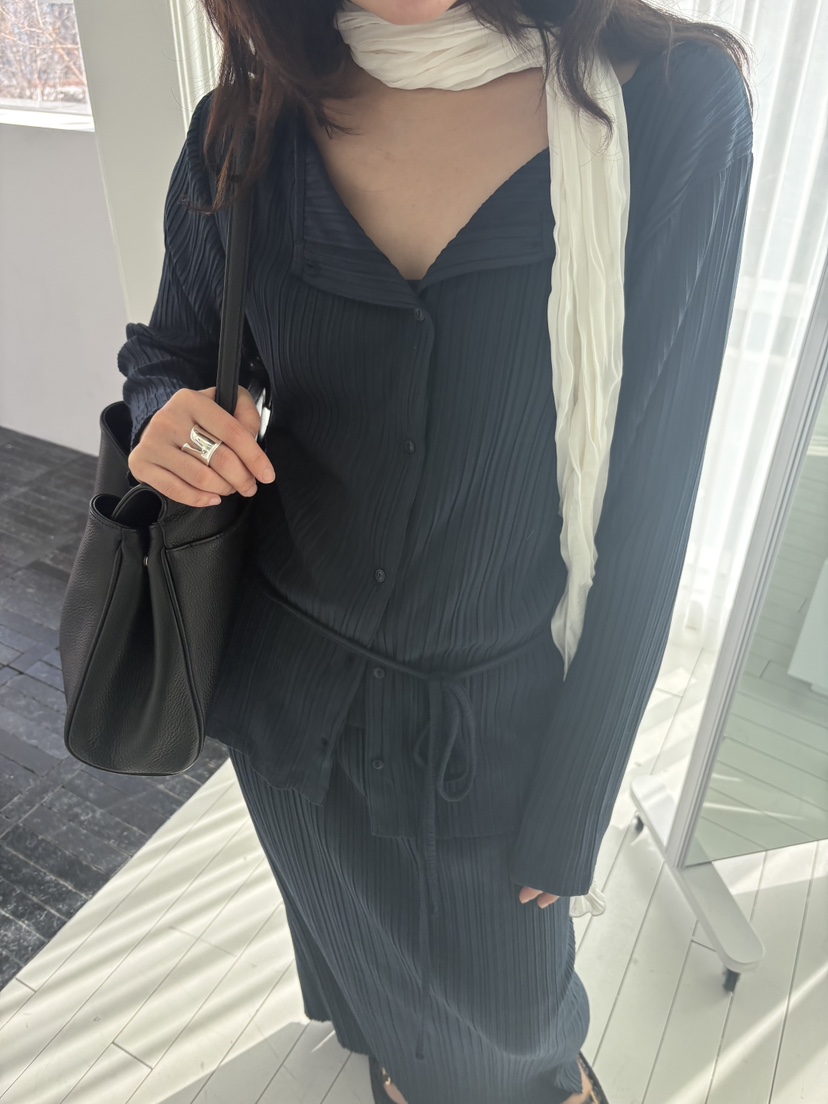 TORRE韓國代購女裝新款時尚人氣推薦休閑真品職業長裙羊毛TORRE長裙