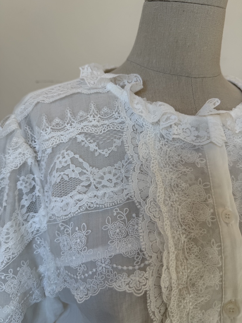 LAUNDRY東大門直郵女士新品熱賣時尚26春夏襯衫蕾絲衫蕾絲LAUNDRY襯衫/蕾絲衫