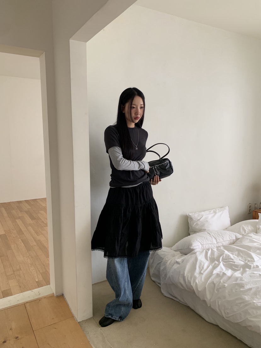 SUNDER MARKET東大門直郵女裝新品推薦半身裙中短裙不含腰帶SUNDER MARKET半身裙/中短裙