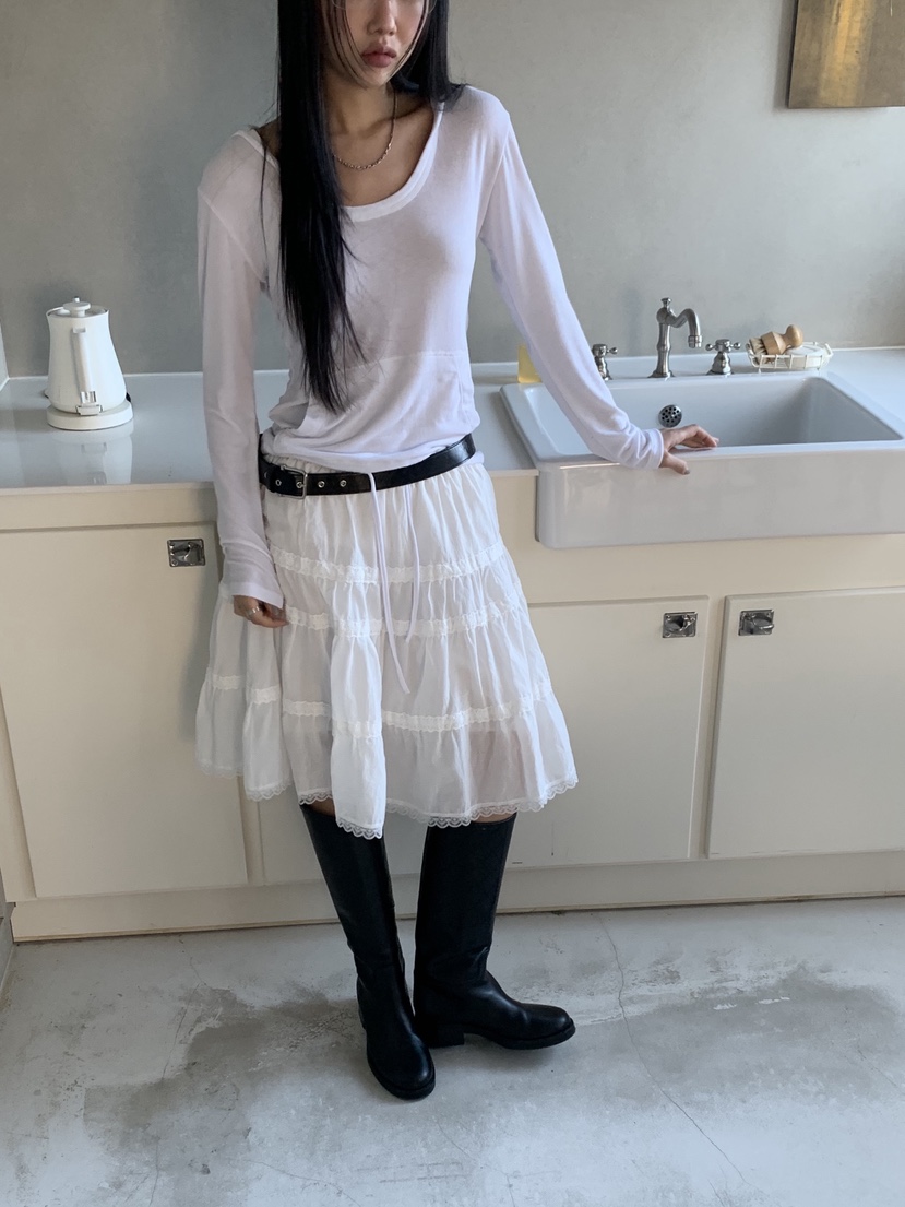 SUNDER MARKET東大門直郵女裝新品推薦半身裙中短裙不含腰帶SUNDER MARKET半身裙/中短裙