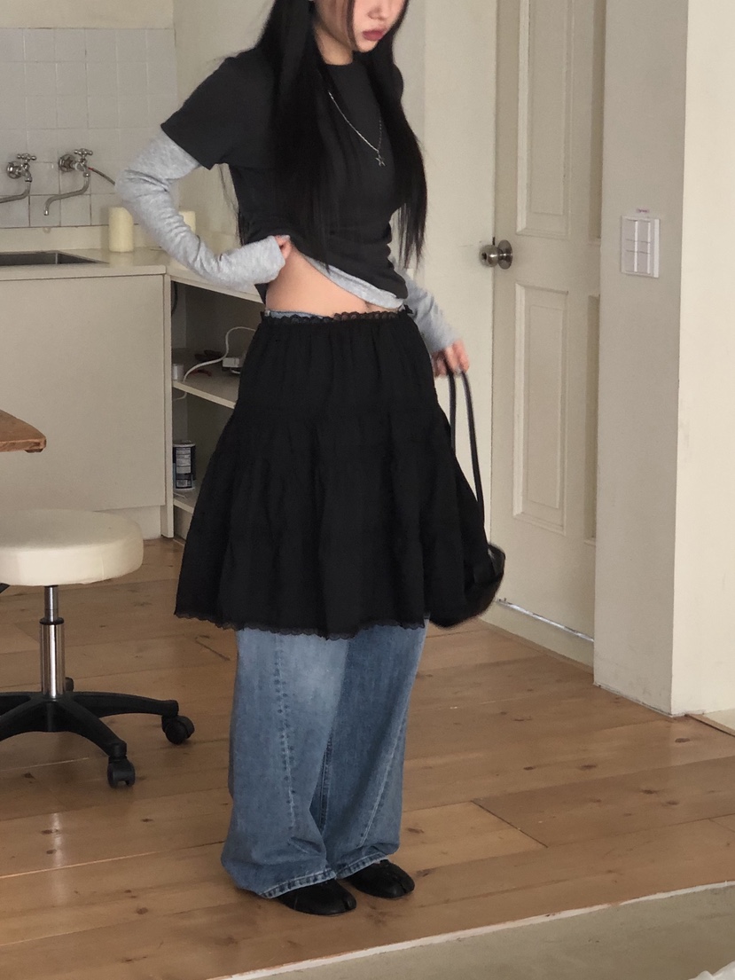 SUNDER MARKET東大門直郵女裝新品推薦半身裙中短裙不含腰帶SUNDER MARKET半身裙/中短裙