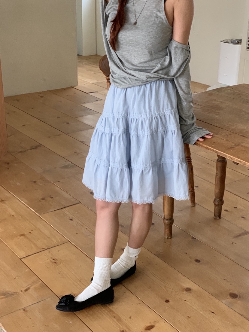 SUNDER MARKET東大門直郵女裝新品推薦半身裙中短裙不含腰帶SUNDER MARKET半身裙/中短裙圖色2