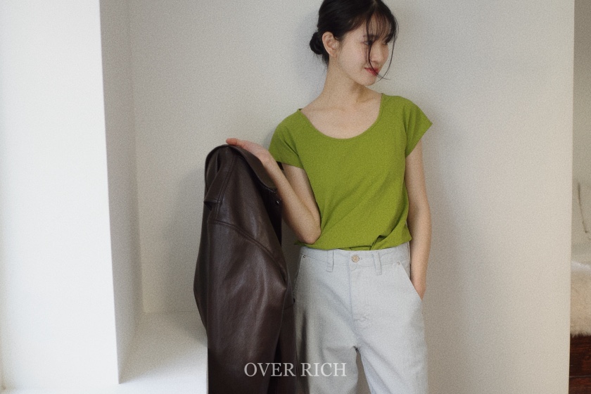 OVER RICH東大門代購女士新款人氣26春夏職業時尚推薦T恤OVER RICHT恤