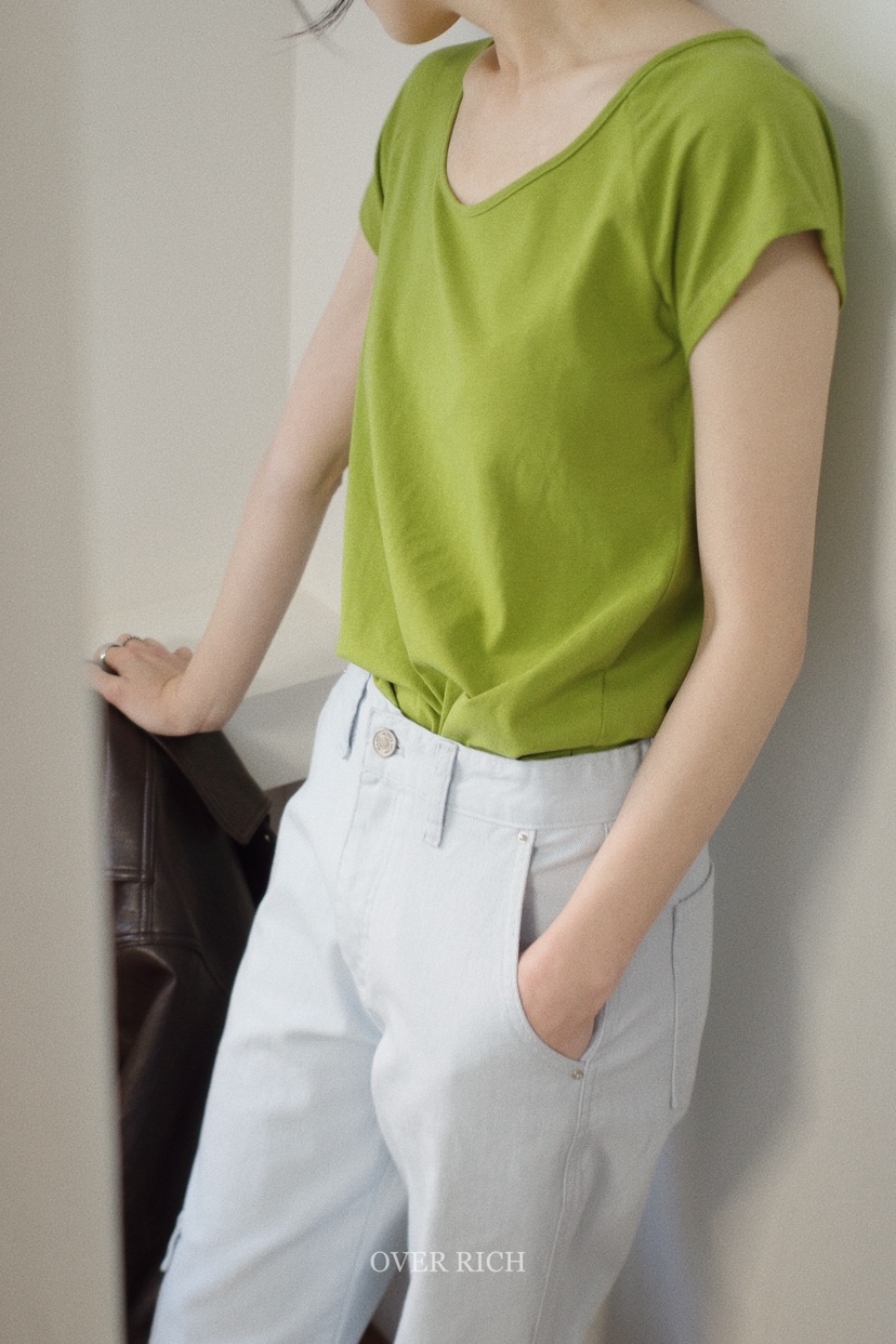 OVER RICH東大門代購女士新款人氣26春夏職業時尚推薦T恤OVER RICHT恤