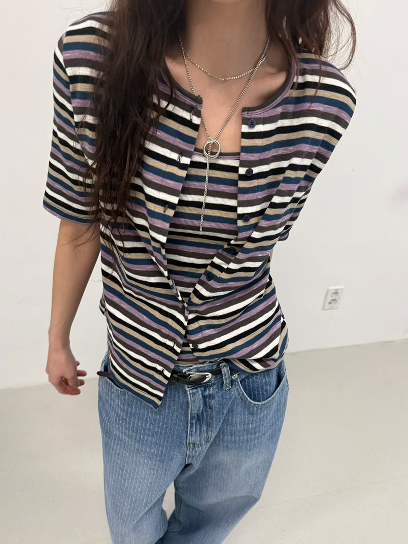 MINIMUZE東大門實拍女裝新款職業休閑人氣26春夏熱賣針織衫MINIMUZE針織衫