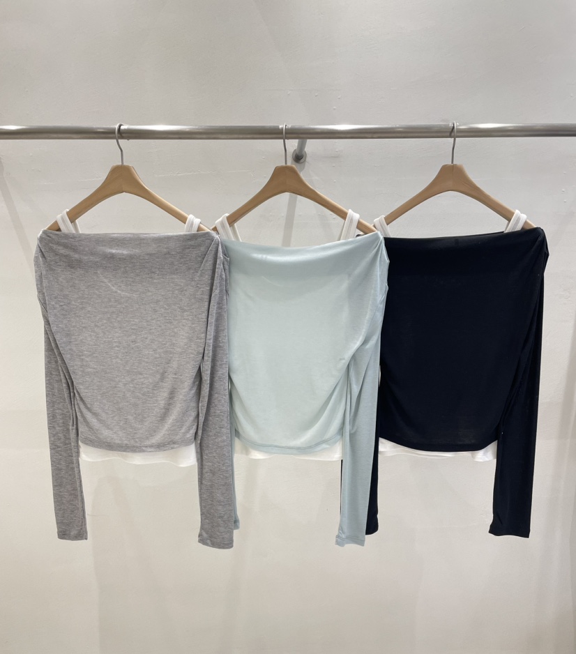 MUSK韓國代購女士新品時尚人氣熱賣真品26春夏休閑長袖T恤MUSK長袖T恤