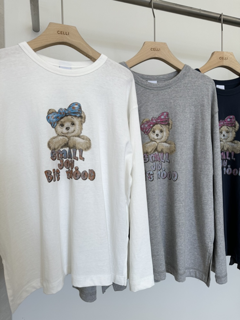 CELLI韓國直郵女士新品26春夏人氣休閑推薦熱賣真品長袖T恤CELLI長袖T恤