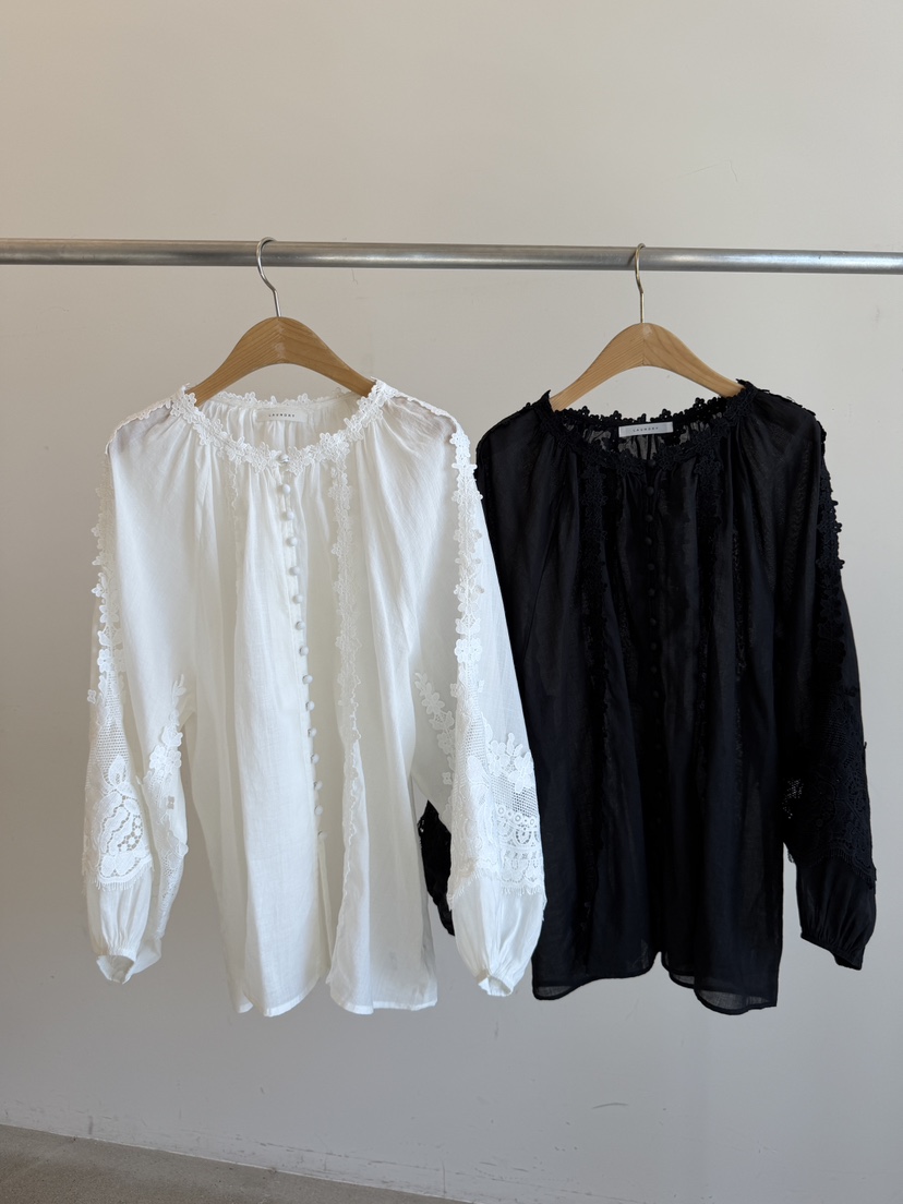 LAUNDRY韓國直郵女裝新款真品職業時尚推薦襯衫蕾絲衫亞麻LAUNDRY襯衫/蕾絲衫