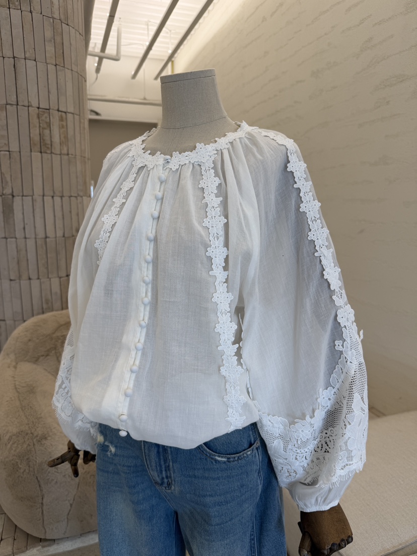 LAUNDRY韓國直郵女裝新款真品職業時尚推薦襯衫蕾絲衫亞麻LAUNDRY襯衫/蕾絲衫