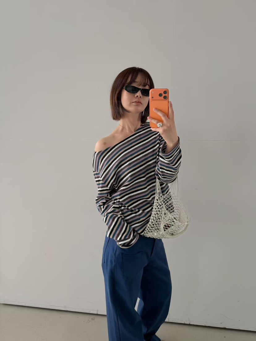 OLI SEOUL韓國直郵女裝新品26春夏真品休閑熱賣人氣長袖T恤OLI SEOUL長袖T恤