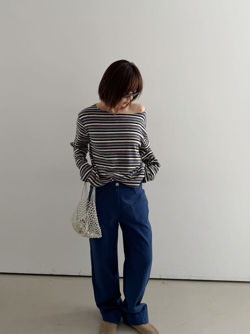 OLI SEOUL韓國直郵女裝新品26春夏真品休閑熱賣人氣長袖T恤OLI SEOUL長袖T恤