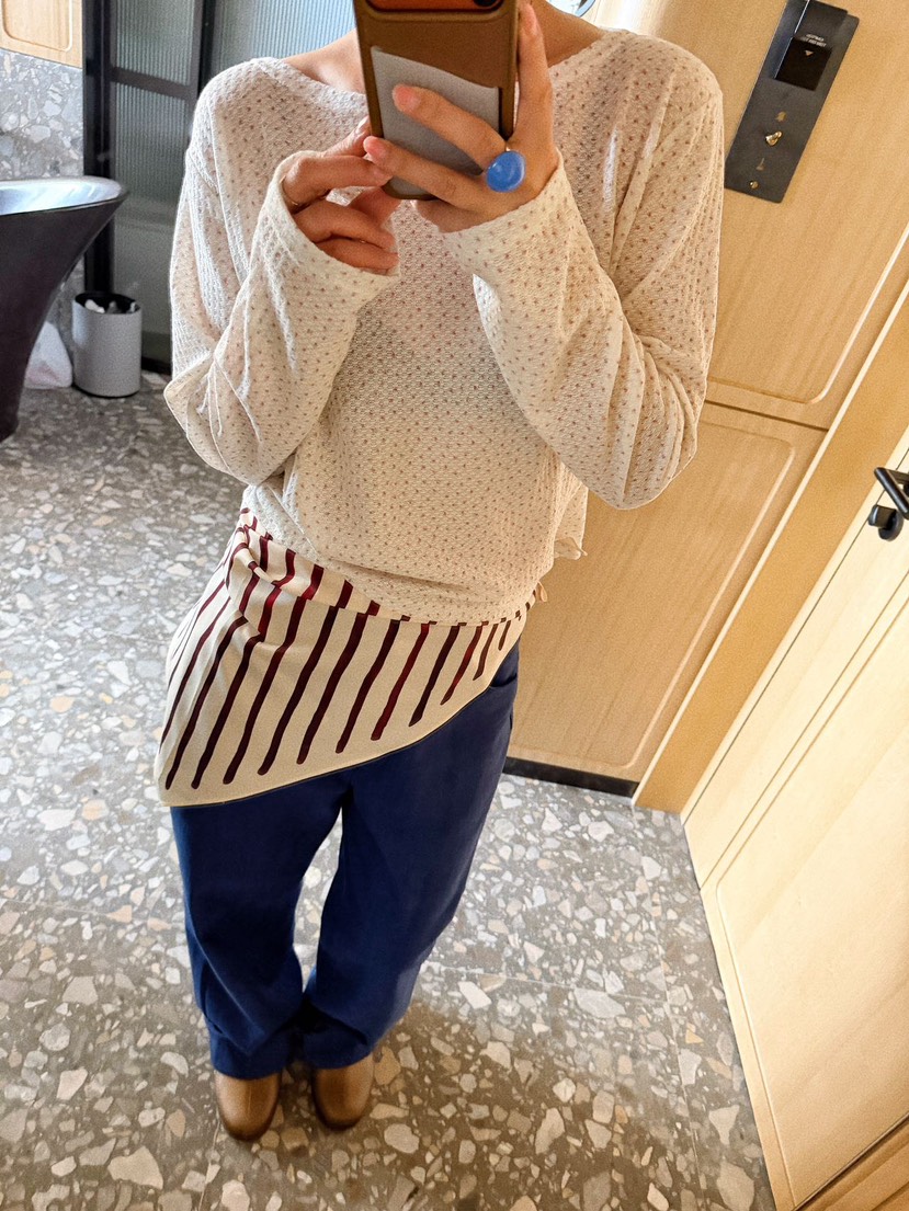 OLI SEOUL韓國直郵女裝新品26春夏真品休閑熱賣人氣長袖T恤OLI SEOUL長袖T恤