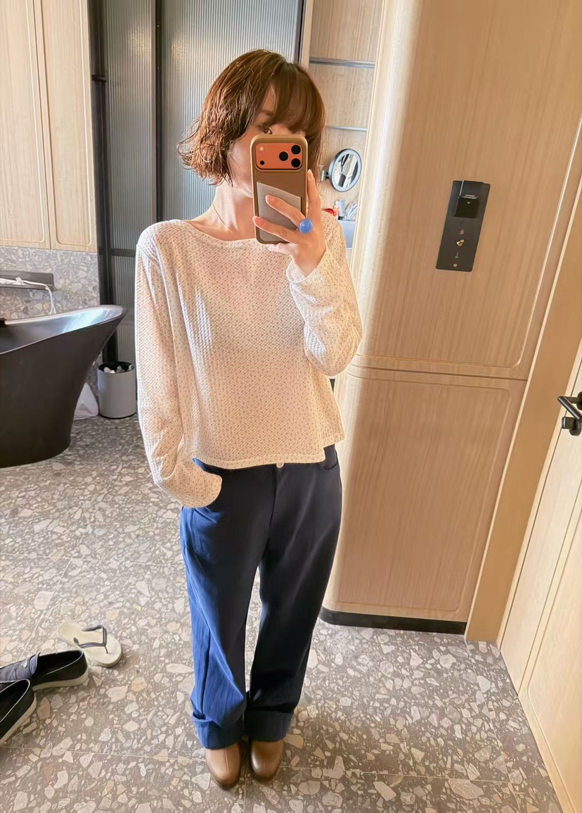 OLI SEOUL韓國直郵女裝新品26春夏真品休閑熱賣人氣長袖T恤OLI SEOUL長袖T恤