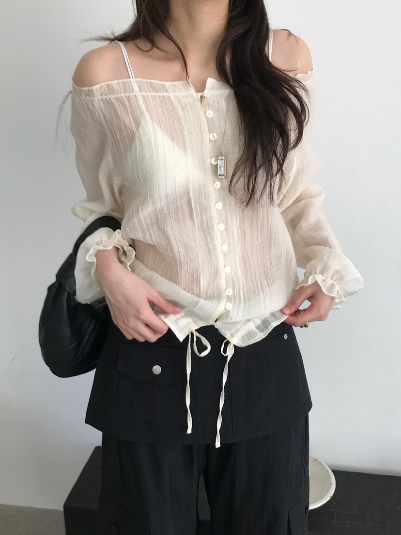 ESCHER東大門實拍女裝新款熱賣休閑真品人氣職業襯衫蕾絲衫ESCHER襯衫/蕾絲衫