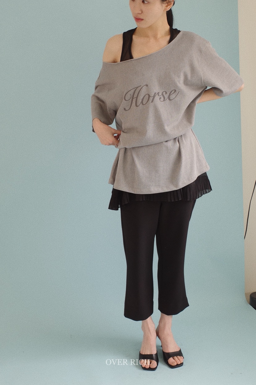 OVER RICH東大門代購女裝新品熱賣人氣時尚休閑職業真品T恤OVER RICHT恤