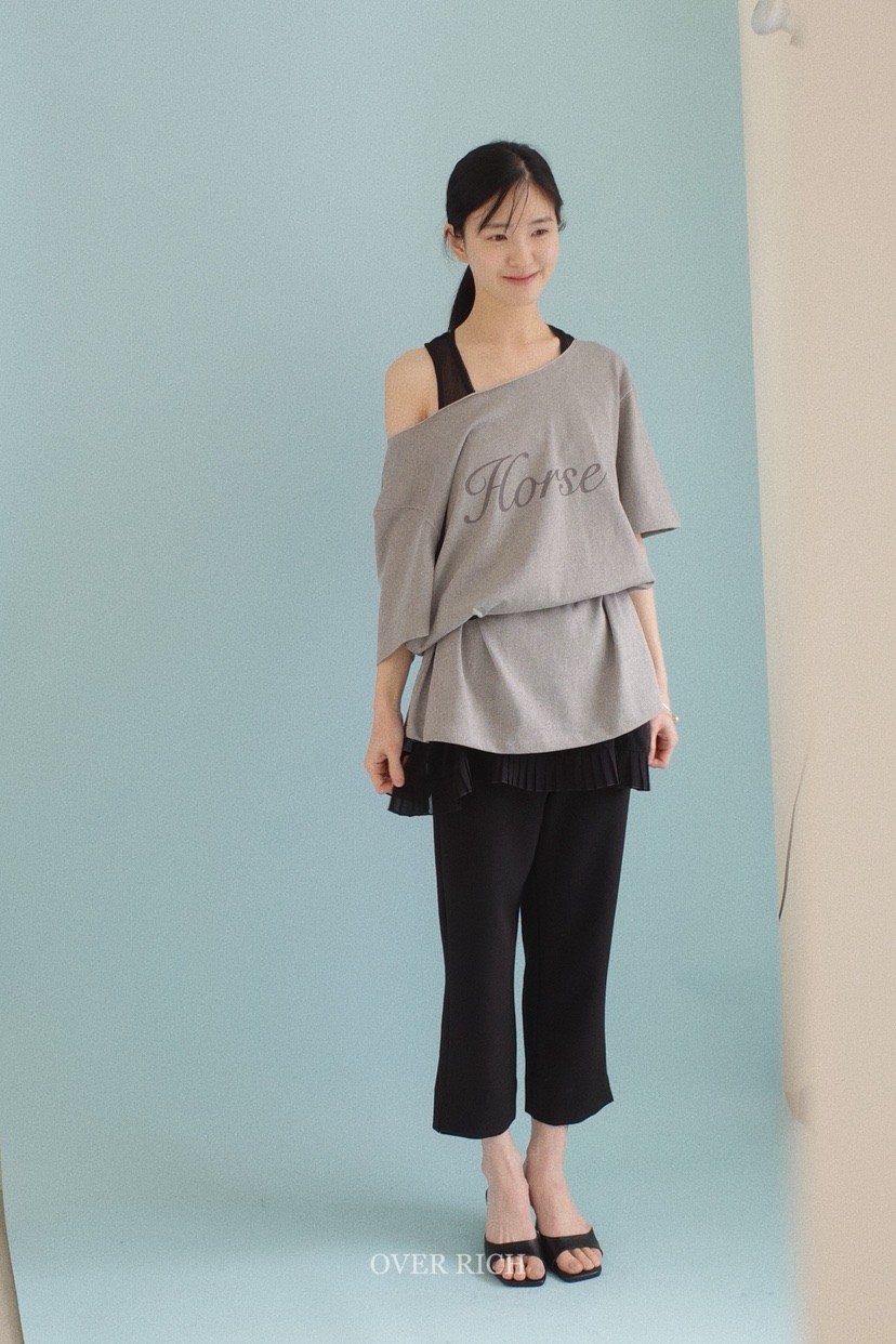 OVER RICH東大門代購女裝新品熱賣人氣時尚休閑職業真品T恤OVER RICHT恤