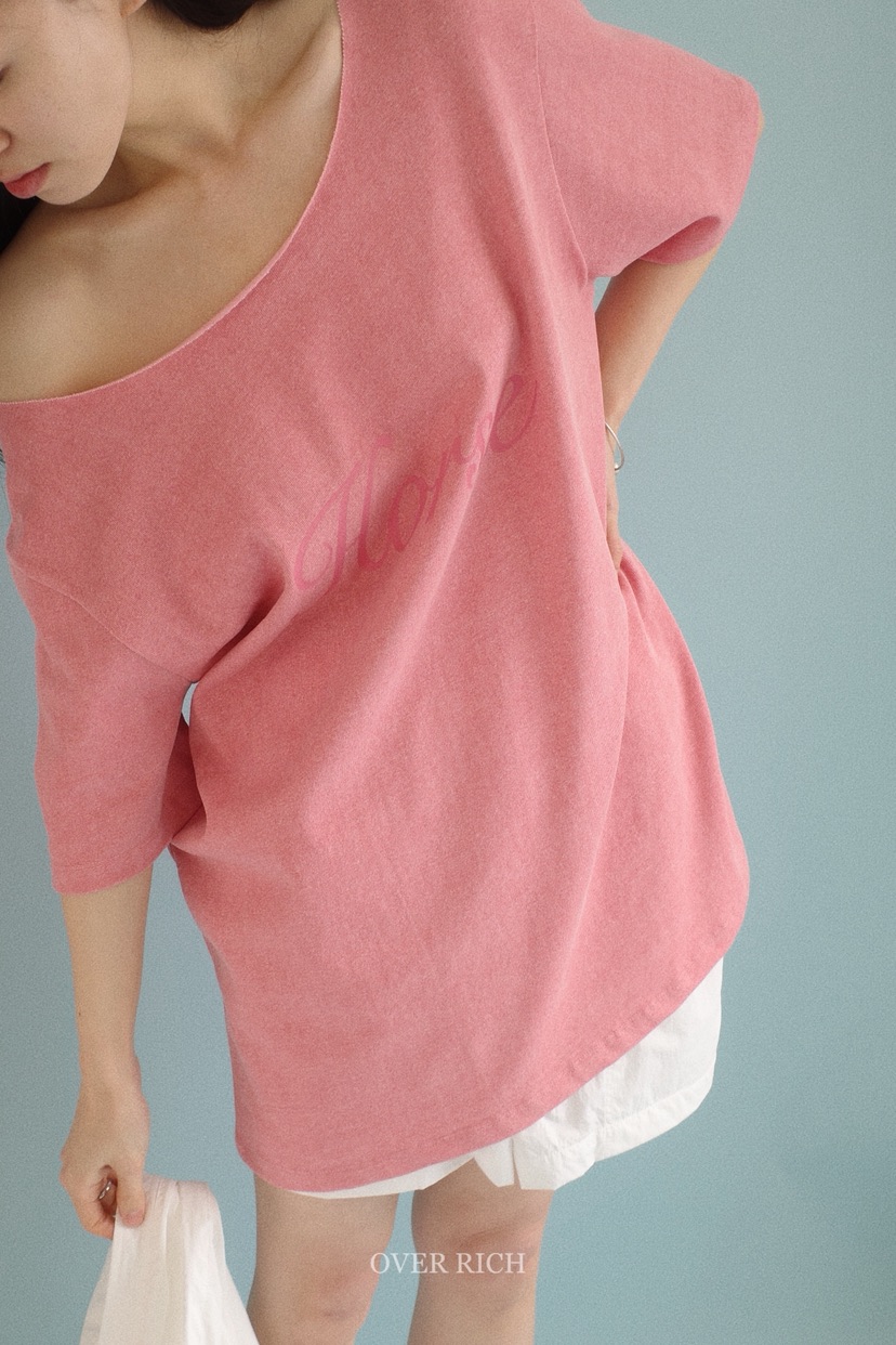 OVER RICH東大門代購女裝新品熱賣人氣時尚休閑職業真品T恤OVER RICHT恤