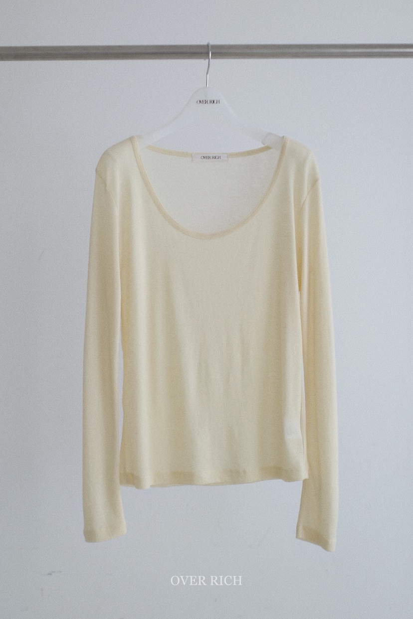 OVER RICH東大門直郵女士新款推薦職業熱賣真品休閑長袖T恤OVER RICH長袖T恤圖色1