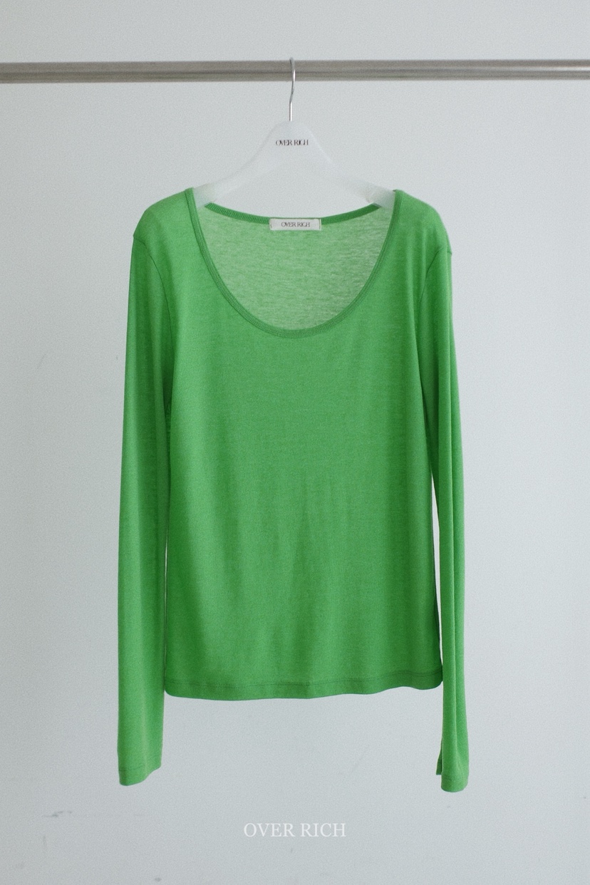 OVER RICH東大門直郵女士新款推薦職業熱賣真品休閑長袖T恤OVER RICH長袖T恤圖色3