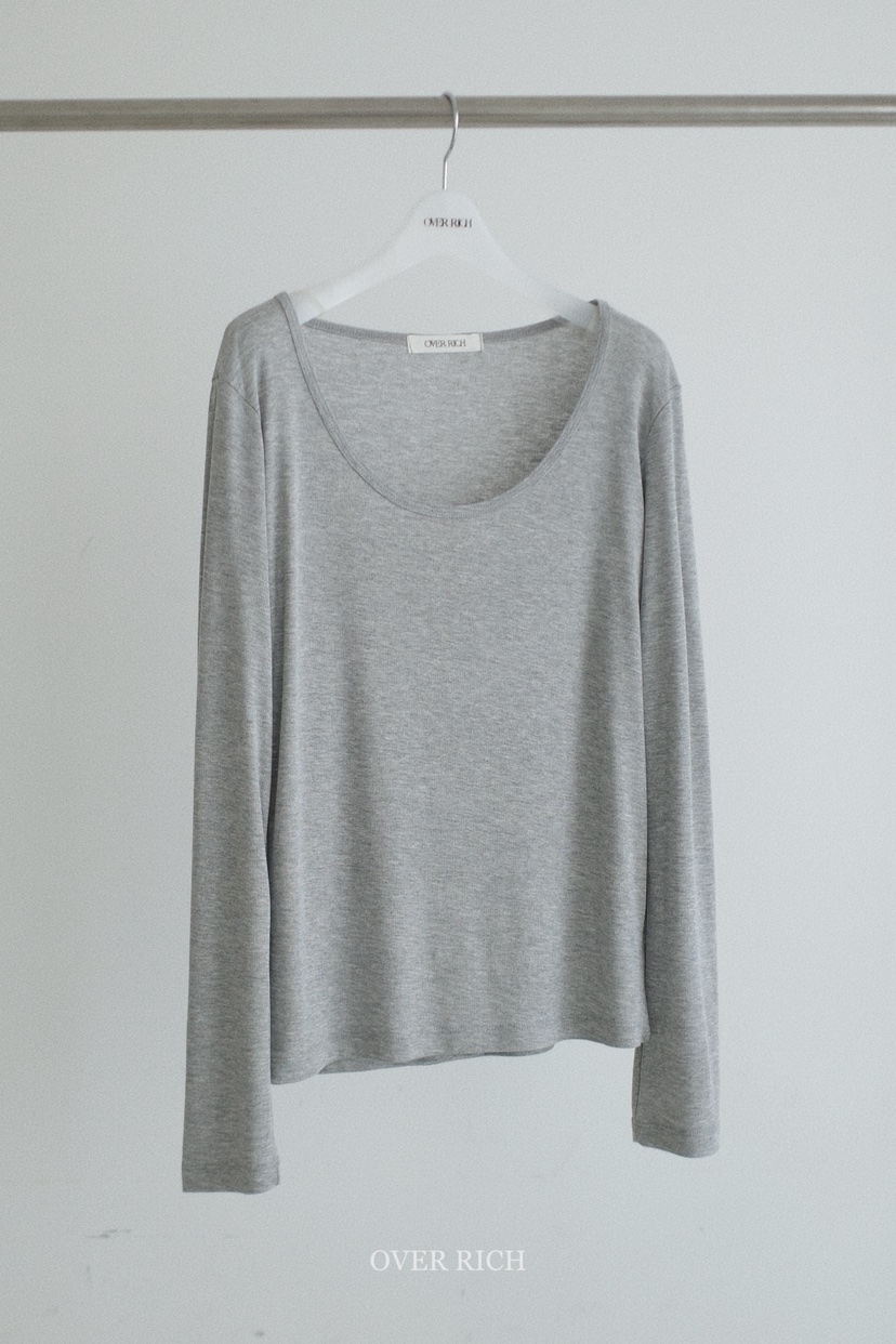 OVER RICH東大門直郵女士新款推薦職業熱賣真品休閑長袖T恤OVER RICH長袖T恤圖色4