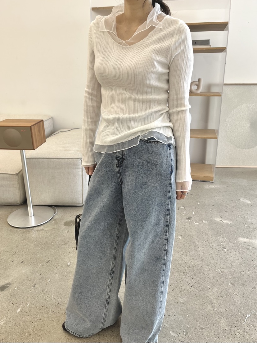 DARAK東大門實拍女裝新款時尚26春夏職業熱賣休閑真品牛仔褲DARAK牛仔褲