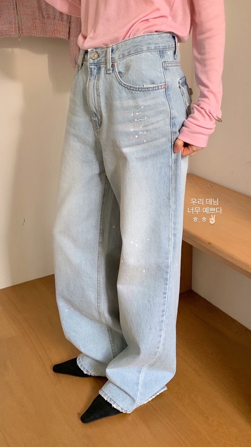 OVER RICH韓國直郵女裝新品推薦休閑真品時尚熱賣牛仔褲OVER RICH牛仔褲