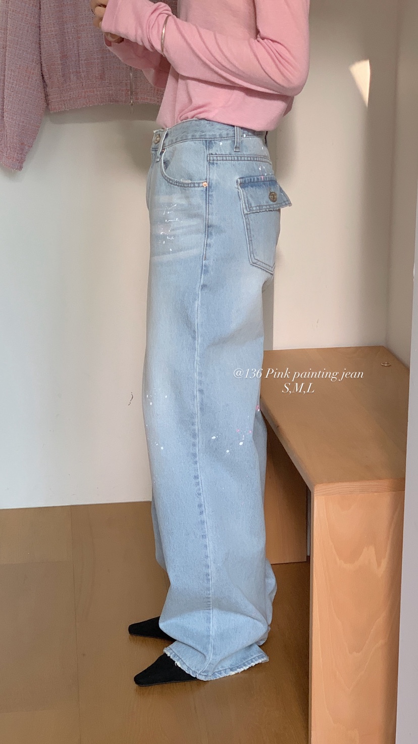 OVER RICH韓國直郵女裝新品推薦休閑真品時尚熱賣牛仔褲OVER RICH牛仔褲